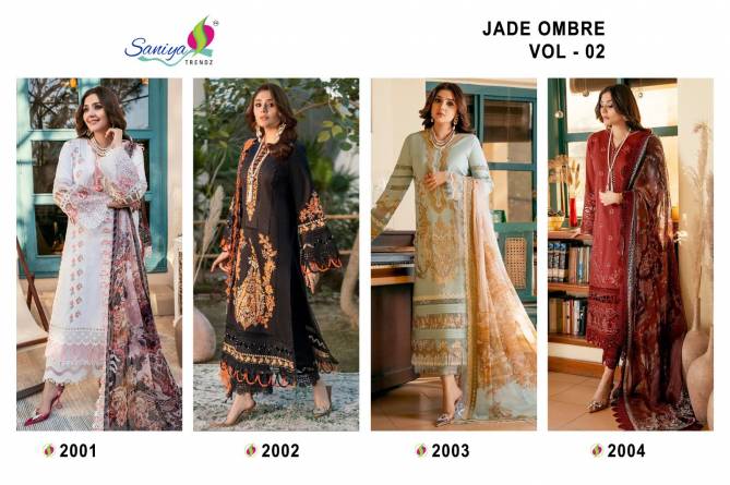 Jade Ombre Vol 2 By Saniya Pakistani Suits Catalog
